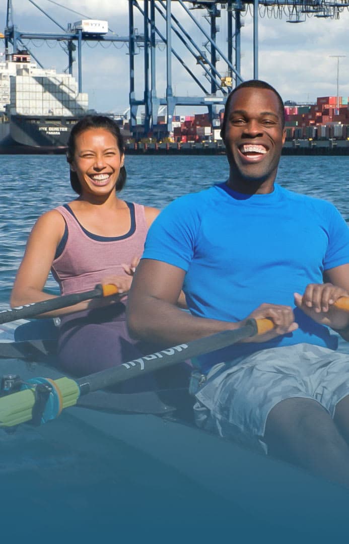 20 min double Olympian row