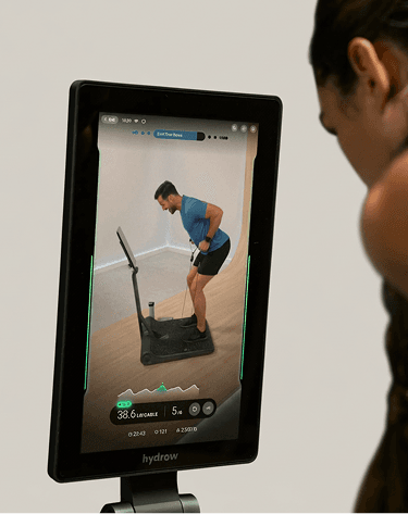 LYQUID machine showing the screen during a workout